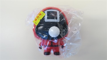 香港海关今日（三月十五日）提醒市民留意四款不安全的塑胶玩具，图示其中一款玩具，测试结果显示其邻苯二甲酸酯（塑化剂的一种）含量超出《玩具及儿童产品安全条例》及其附属法例规定的上限。