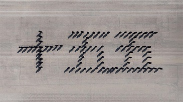 Hong Kong Customs Passing-out Parade was held today (February 6). Photo shows the parade forming the words of the 15th Five-Year Plan.