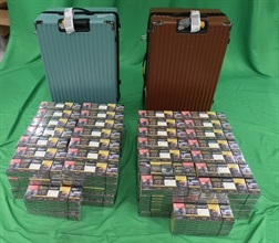 An incoming male passenger was sentenced to four months' imprisonment and fined $2,000 by the West Kowloon Magistrates' Courts today (May 14) for importing duty-not-paid cigarettes and failing to declare them to Customs officers, in contravention of the Dutiable Commodities Ordinance. Photo shows the duty-not-paid cigarettes seized.