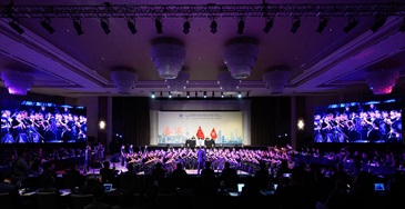 Hong Kong Customs is hosting the 27th World Customs Organization Asia/Pacific Regional Heads of Customs Administrations Conference from today (May 18) to May 20. Photo shows the wonderful performance by the Symphonic Band of Good Hope School prior to the start of the first-day Conference.