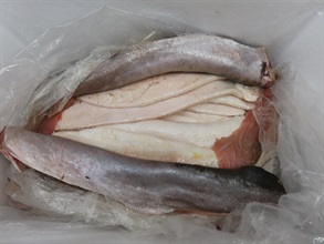 Hong Kong Customs yesterday (June 10) seized about 149 kilograms of suspected fresh fish maws of scheduled totoaba, with an estimated market value of about $23.8 million, at Hong Kong International Airport. Photo shows the suspected fresh fish maws of scheduled totoaba seized.
