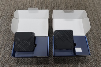 Hong Kong Customs mounted an enforcement operation yesterday (July 3) to combat activities involving the suspected unauthorised communication of copyright works to the public. A total of two suspected illicit streaming devices with an estimated market value of about $1,300 were seized during the operation. Photo shows the suspected illicit streaming devices seized.