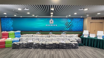 Hong Kong Customs on September 2 detected a large-scale seaborne drug trafficking case and seized about 535 kilograms of suspected cannabis buds with an estimated market value of about $125 million at the Kwai Chung Customhouse Cargo Examination Compound. Photo shows the suspected cannabis buds which were concealed inside the insulated boxes.