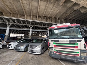 Hong Kong Customs and the Fire Services Department mounted a territory-wide joint operation codenamed "Knockout" targeting illicit fuel activities from September 16 to 30, aiming to cut off the source and supply of illicit fuel and tackle illegal fuelling activities in downtown areas. Photo shows the vehicles seized in the joint operation.