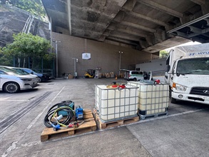 Hong Kong Customs and the Fire Services Department mounted a territory-wide joint operation codenamed "Knockout" targeting illicit fuel activities from September 16 to 30, aiming to cut off the source and supply of illicit fuel and tackle illegal fuelling activities in downtown areas. Photo shows the refuelling tools seized in the joint operation.