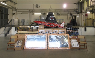 Hong Kong Customs detected two suspected smuggling cases involving ocean-going vessels in October. Large batches of suspected smuggled goods with a total estimated market value of about $26 million were seized. Photo shows some of the suspected smuggled goods seized.