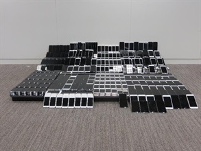 Smartphones seized by Customs.