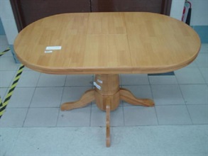 Another type of unsafe wooden dining table.
