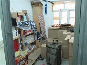 Suspected illicit cigarettes seized by Customs during the special operations.