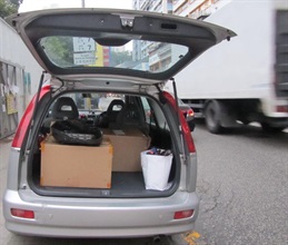 Suspected illicit cigarettes seized by Customs during the special operations.