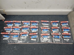 Toothpaste tubes contained suspected cannabis resin.