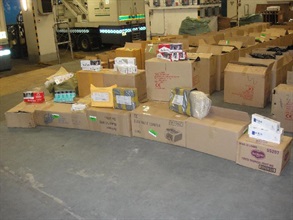 Customs officers seize about $2.5 million worth of illicit cigarettes in an inbound goods vehicle.