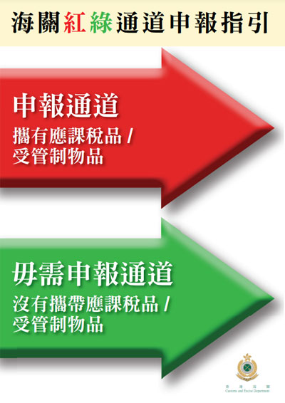 海關紅綠通道申報指引