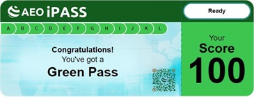 Result of AEO iPASS (Green Pass)